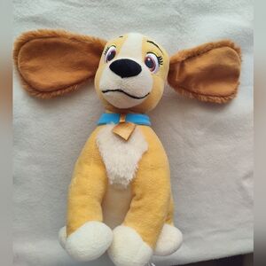 Disney Lady & The Tramp Plush Dog Soft Toy Stuffed Animal Approx 11"
